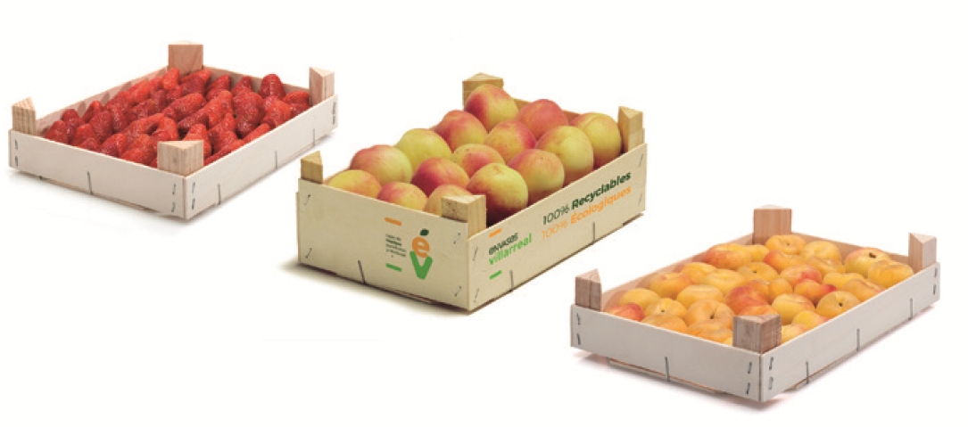 boîte en bois pour fruits