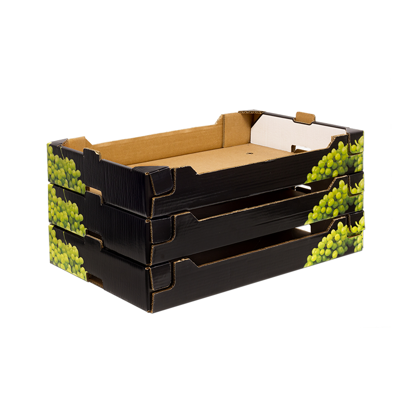 Caja Cartón Troquelada Uva 600X400X90 B005M